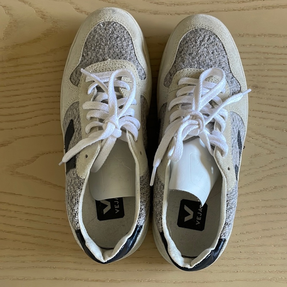 Veja Flannel and Suede V-10 Sneaker